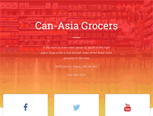 Tablet Screenshot of canasiagrocers.com